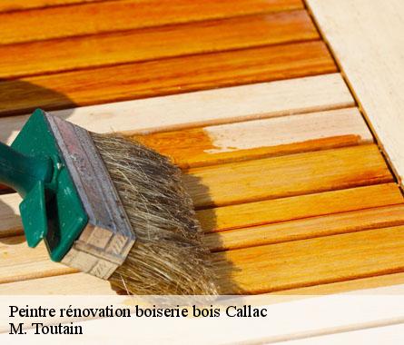 Peintre rénovation boiserie bois  callac-22160 M. Toutain